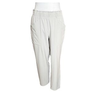 Chico’s Zenergy Elastic Paper Bag Waist Pants Pull On Pockets Straight Leg‎